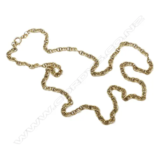 A mid-20thC European 18ct. yellow gold necklace