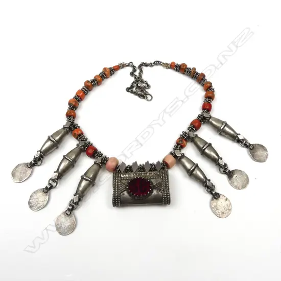 An ethnic Yemeni necklace