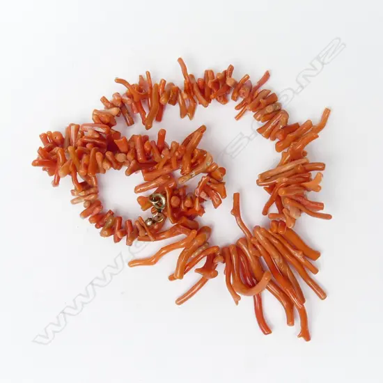 A vintage coral necklace