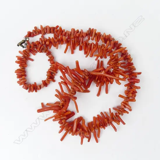 A vintage coral necklace