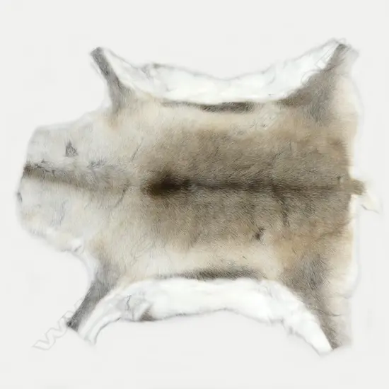 A good quality reindeer skin rug
