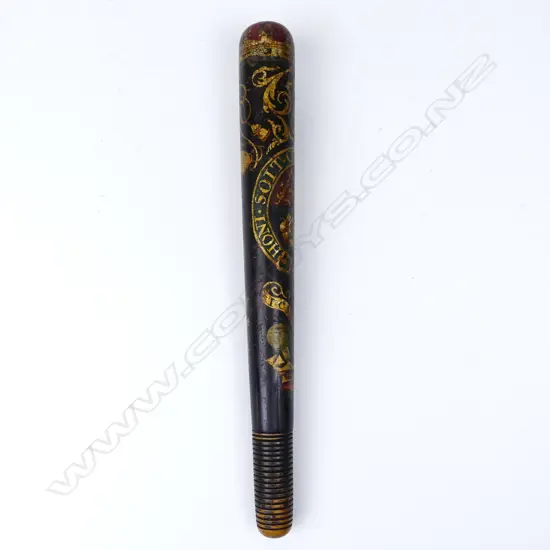 A rare George III painted police truncheon