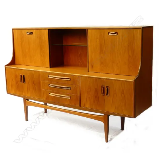 A retro G-Plan Fresco teak credenza/bar
