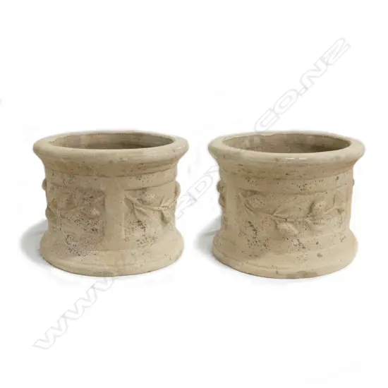A pair of French style citrus garden pots