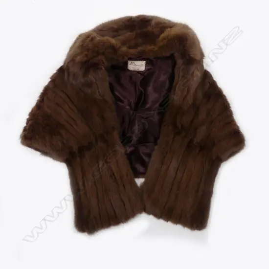 A vintage fur cape