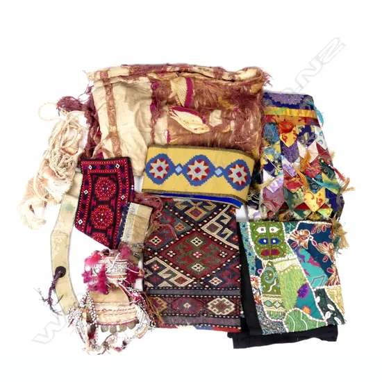 A collection of various fabrics