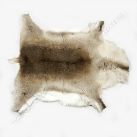 A good quality reindeer skin rug