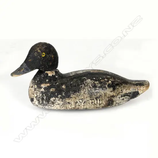 A c.1930s Mason-style Blue Bill decoy duck