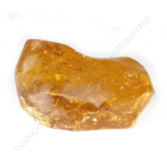 A piece of polished kauri gum