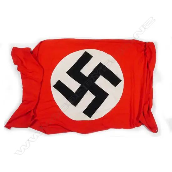 A large Nazi German vehicle identification drape/flag