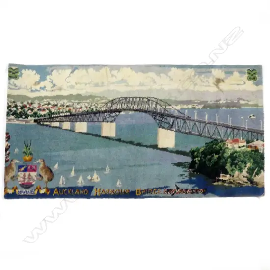 A vintage Feltex picture rug