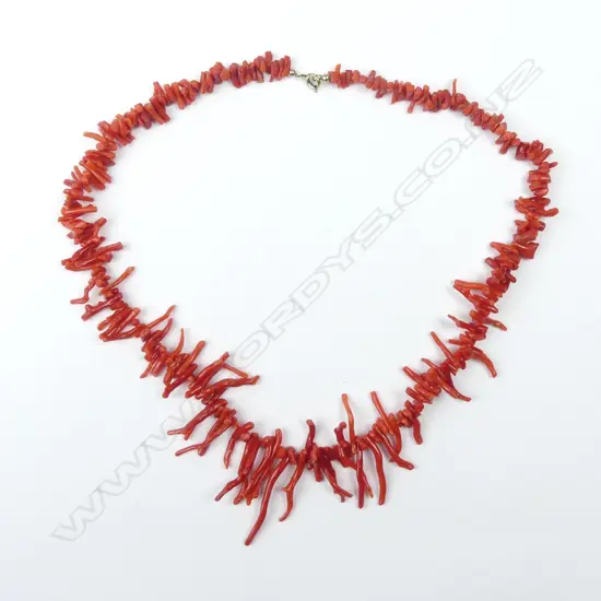 A vintage coral necklace