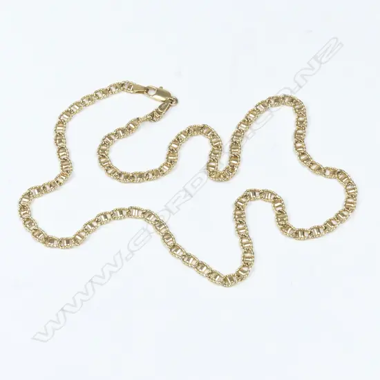 A 9ct. gold necklace