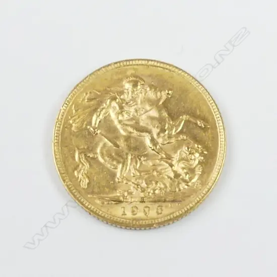 A 1906 gold sovereign