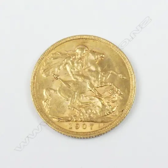 A 1907 gold sovereign