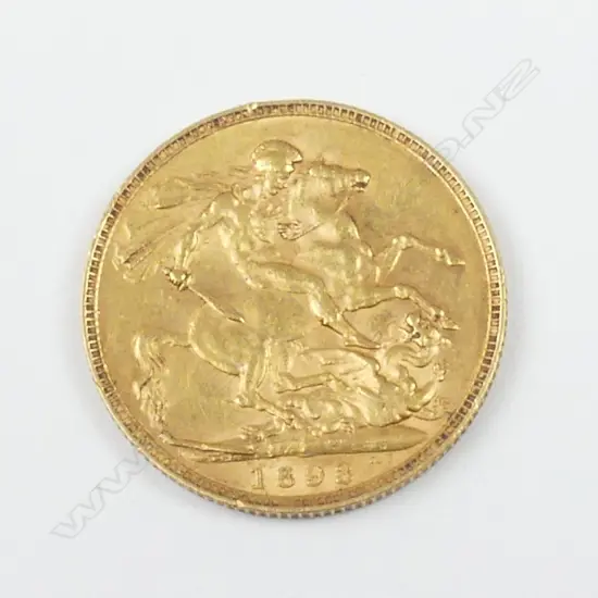 GOLD FULL SOVEREIGN 1893