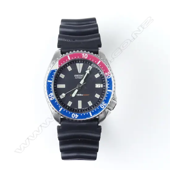 A vintage Seiko automatic diver's watch