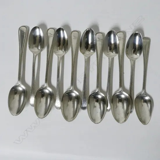 11 silver teaspoons