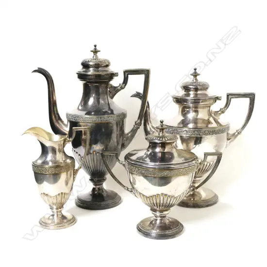 A WMF silver plate tea and coffee set
