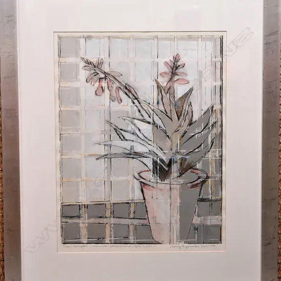 HENRY SYMONDS PAINTING - MID-WINTER FLOWERS