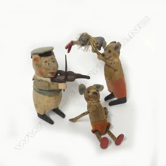 Three Schuco clockwork toys