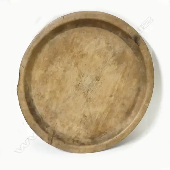 A Solomon Islands large circular wooden bowl