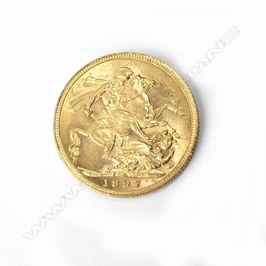 A Victorian gold sovereign