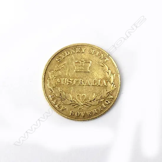 An Australian gold half sovereign