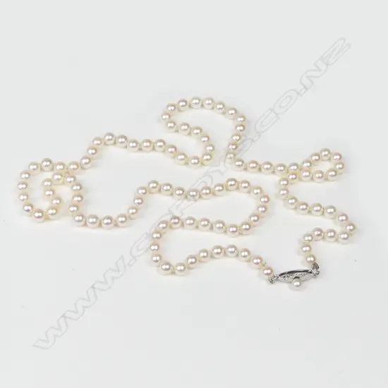 A Mikimoto pearl necklace