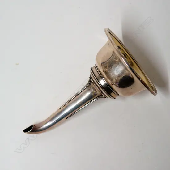An early 19thC Old Sheffield Plate wine funnel