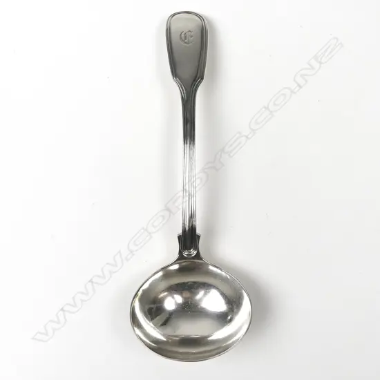 A William IV silver sauce ladle