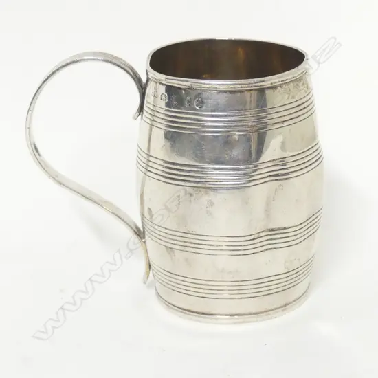 A Geo III silver mug