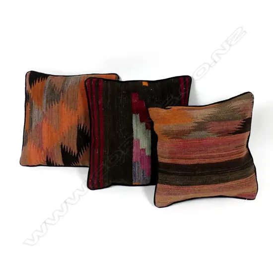 Three kilim cushions