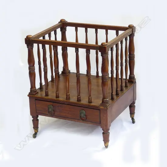 A Victorian oak canterbury