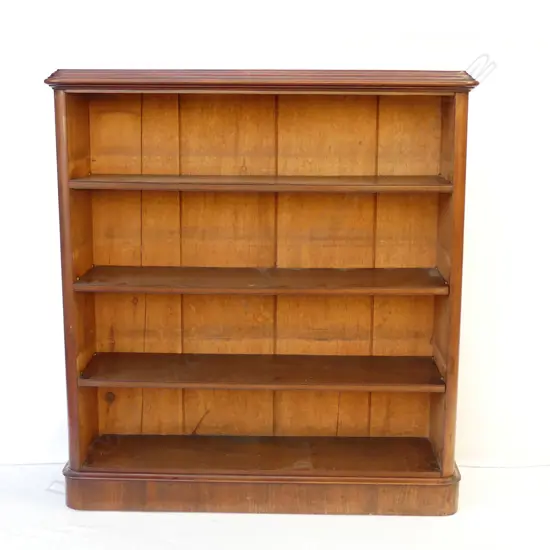 A Victorian mahogany freestanding open bookcase