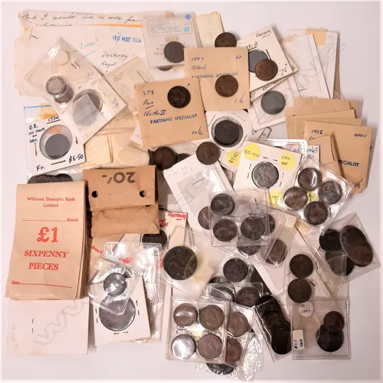 A large collection of mainly English 19th and 20thC copper coinage