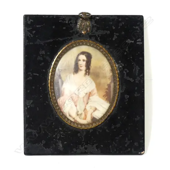 A French portrait miniature on ivory