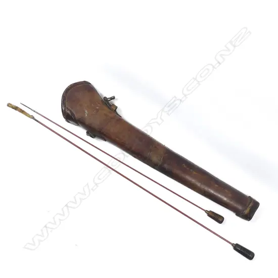 WWI Light Horse unit blocked brown leather rifle bucket