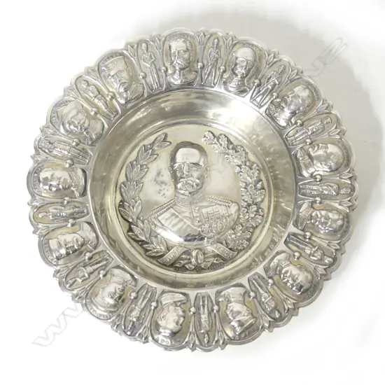 A rare Boer War sterling silver ashtray