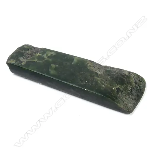 A 19thC or earlier toki pounamu (nephrite adze blade)