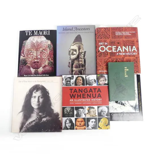 Seven ethnological books (Māori/Oceania)