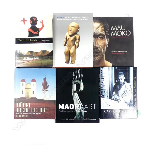 Six ethnological books (Māori/Oceania)