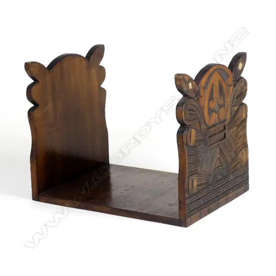An early/mid-20thC Maori carved kauri book stand