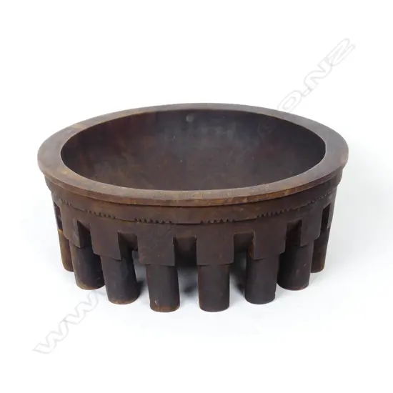 A vintage Samoan tano fai'ava (kava bowl)