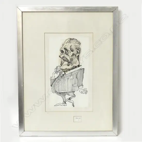 Brent Wong (b.1945) 'The Prime Minister' (Keith Holyoake)