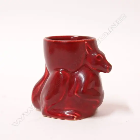 A rare Crown Lynn kangaroo modelled egg cup