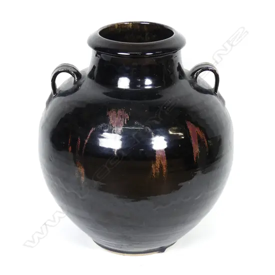 Attributed Nicholas Brandon large N.Z. studio pottery floor pot