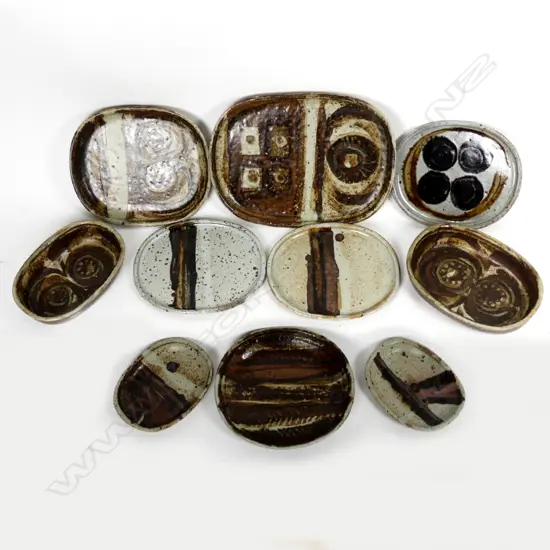 Nine Frank Wright platters