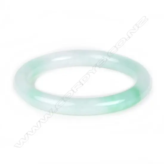 A Chinese good pale jadeite bangle