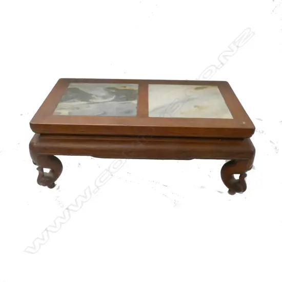 A small Chinese rosewood stand